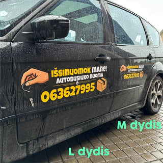 Large advertising magnets